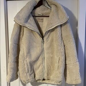 Free People Cream Teddy Jacket